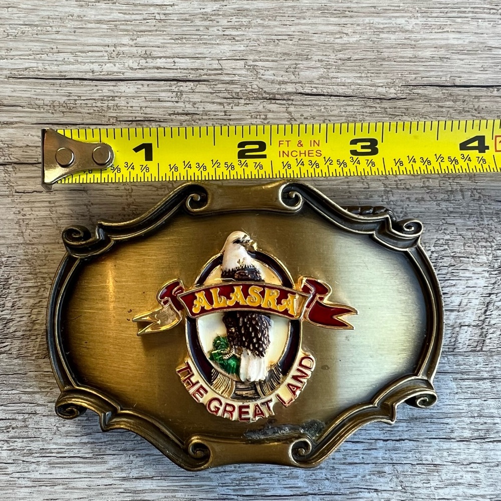 Vintage 1978 Raintree Alaska Eagle Buckle - Gem
